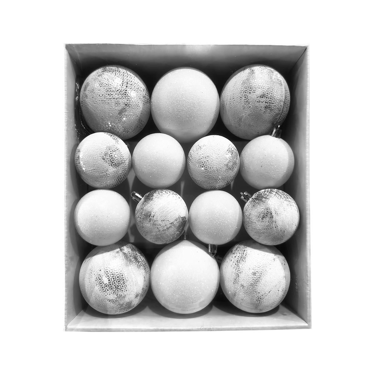 Лампиони  1/14 сребрени 8/6 cm