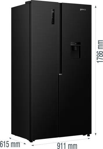 Самостоен Side by Side фрижидер Gorenje NRS917E41BXWD
